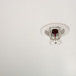 White Water Sprinkler on White Ceiling